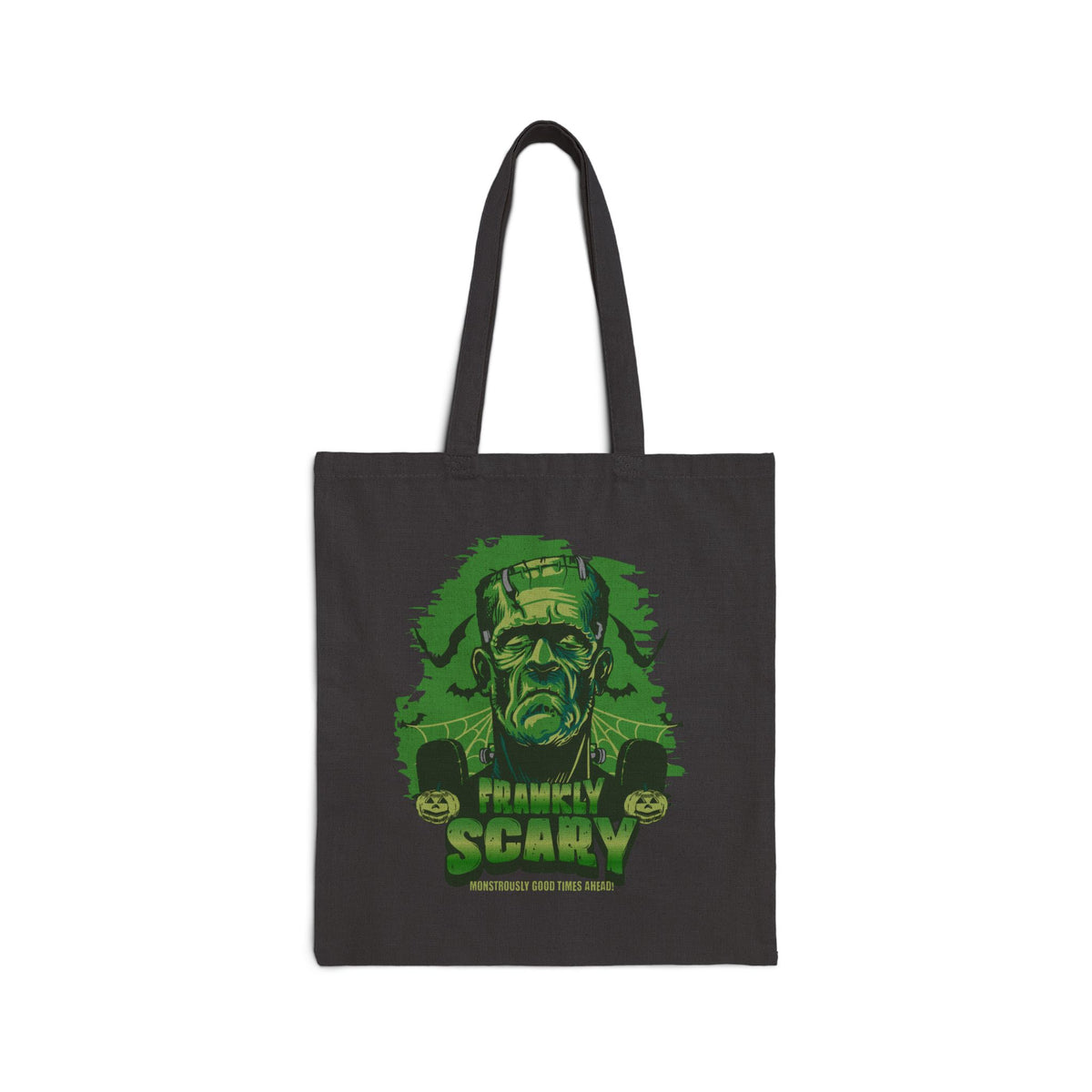 Scary Frankenstein Tote Bag — Vintage Monster Halloween Canvas Tote